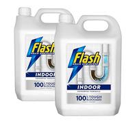 Flash Indoor Sink and Drain Unblocker, 2 x 5 Litre, Powerful Formula, Removes Tough Blockages