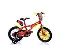 Flash Kids 14" Wheel Bike - Red/Yellow Dino Bikes Red 14 in