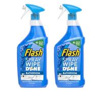 Flash Kitchen Cleaner Spray, Antibacterial, Tough on Grease, Streak-Free, No Rinse, Kills 99.9% Bacteria, Fresh Scent, 800ml (Bathroom White Blossom x 2 Pack)