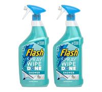 Flash Kitchen Cleaner Spray, Antibacterial, Tough on Grease, Streak-Free, No Rinse, Kills 99.9% Bacteria, Fresh Scent, 800ml (Shower Alpine Fresh x 2 Pack)