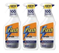 Flash Kitchen Cleaning Spray 500ml (Pack of 3), Multi-Surface Cleaner