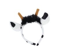 Flash LED Cows Plush Headband for Party and Cosplay Hair