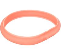 Flash light band USB, silicone, L-XL: 70 cm/30 mm, coral