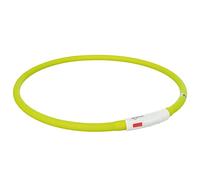 Trixie USB Flash Light Silicone Ring Dog Green - Extra Small/Small