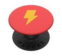Flash Lightning Bolt Red Yellow Cool Fun Creative Hip PopSockets Swappable PopGrip