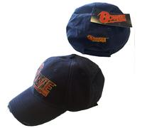 Flash Logo Snapback Baseball Cap David Bowie Navy One Size