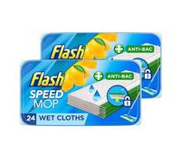 Flash Mega Value Speed Mop Pack 48 Refills - Antibacterial (Lemon)