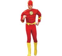 Flash Mens Costume Superhero DC Comics Licensed Adults Fancy Dress Outfit