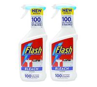FLASH MULTI PURPOSE BLEACH SPRAY CLEANER 2 x 800ml - Bathroom and Kitchen Eucalyptus Scented Bleach Cleaning Spray