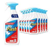 Flash Multi Purpose Bleach Spray, Floor Cleaner & Grease Remover, Fresh, 7.5 Litres (750 ml x 10)