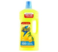 Flash Multipurpose Floor Liquid Cleaner Crisp Lemon 2L. Up to 100% Dirt and Grease Removal