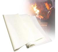 Flash Paper Magic Fire Sheets - Fast Burning, Magic Trick Prop for Stage Illusions, Disappearing Paper, No Ash, No Odor, No Smoke (17*20cm, 100, Sheets)