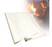 Flash Paper Magic Fire Sheets - Fast Burning, Magic Trick Prop for Stage Illusions, Disappearing Paper, No Ash, No Odor, No Smoke (10*10 cm, 20, Sheets)