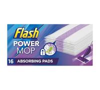 Flash Power Mop Refill Pads - 16 Pack | Super Absorbent, Multi-Surface Cleaning Pads for Flash Power Mop, Quick-Drying and Streak-Free Shine (Pack of 2)