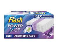 Flash Power Mop Refills with 16 Pads Floor Cleaning Absorbing Lock Home Surface Pad Multi-Surface 2pk