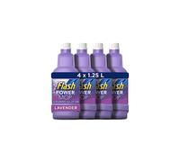 Flash Power Spray Mop Floor Cleaner Multi-Surface Cleaning Liquid Lavender 5L (1.25Lx4)