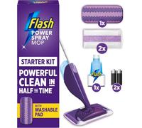 Flash Power Spray Mop Floor Cleaner Starter Kit (1 Washable + 2 Disposable
