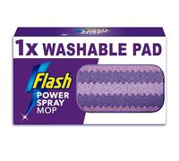 Flash Power Spray Mop Washable Pad Refill, Flash Mop Refill Pads, White, 1 Refill, Flash Power Mop