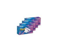 Flash Powermop Absorbing Pad Refills, 64 Multi-Surface Pads for Any Type of Floor, Pack of 4 (16 Pads x 4)