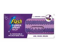 Flash Power Spray Mop Washable Pad Refill, Flash Mop Refill Pads, White, 1 Refill, Flash Power Mop