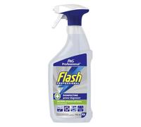Flash Professional Disinfectant Degreaser Spray 750ml - Multi-Surface Cleaner with Bleach, Powerful Kitchen Sanitizer, Removes Grease, Kills 99.9% Bacteria, Hygienic Cleaning Solution
