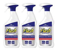 Flash Professional Multi-Purpose Cleaner With Bleach Spray 750Ml (Pack Of 3)