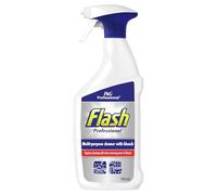 Flash Professional Multi-Surface Spray Cleaner with Bleach, 750ml, Kitchen & Bathroom Disinfectant