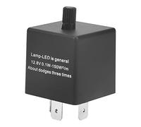 Flash Relay, LED Flasher Relay, 3Pin Adjustable LED Flasher Blinker Relay, 0.1W-150W Flash Relay for Turn Signal Light Indicator