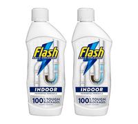 Flash Sink and Drain Unblocker, 2 x 500ml, Powerful Indoor Formula, Removes Tough Blockages