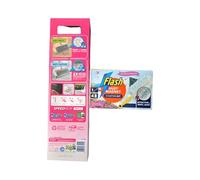 Flash Speed Mop and Dust Magnet Bundle, Limited Edition Pink, 4 Wet and 4 Dry Cloths, Starter Kit with Trap and Lock Technology
