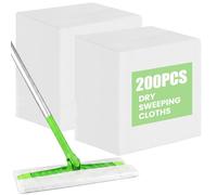 Flash Speed Mop Refill Wipes Dry Mop Refills Disposable Dusting Cloths Floor Dust Remove Pads Speedmop Dry Pad Refills 200 Pcs