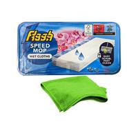 Flash Speed Mop Refill Wipes Wild Orchid Scent Floor Cleaning 24 Wipes, Trap & Lock Dirt on Hard Floors, Fast & Easy Grime Removal, Includes 1 Premium Microfibre Cleaning Cloth