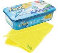 Flash Speed Mop Refills, 24 Wet Floor Cleaning Wipes, Anti-Bacterial, Lemon Scent, Wet & Dry Mop Pads + 1x Microfiber Cloth