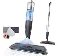 Flash Speed Spray Mop for Laminate Floors, Wet Dry Microfibre Mop Handheld Household Wet & Dry Mops with Sprayer Washable Pads 770ML Refillable Bottle for Home Kitchen