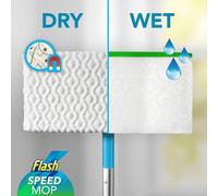 Flash Speedmop Floor Cleaner Starter Kit, Spray Mop, Dry Wet Mop, All-In-One Floor Mopping System (8 Wet + 16 Dry Pads)