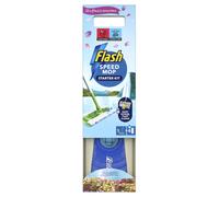 Flash Speedmop Mrs Hinch's Wet Mop Head Floor Cleaner Starter Kit For Cleaning Floors With Scrubbing Action, Includes: 1 Mop, 6 Wet Refills, Lemon