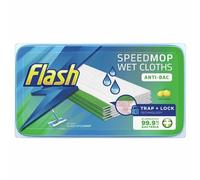 Flash Speedmop Wet Cloth Refills 24 pack - Lemon Multi-Surface Floor Cleaner with Trap + Lock Technology Cleans Dirt, Grease & Grime (Lemon)