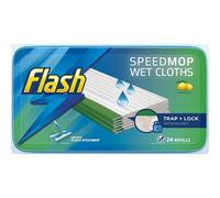 Flash Speedmop Wet Cloth Refills, Fast Easy and Hygienic, wild orchid scent, 24 Cloths (Package may vary)