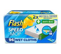 Flash Speedmop Wet Cloth Refills Floor Cleaner Lemon Anti-Bac 96 Wipes 24 x 4