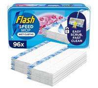 Flash Speedmop Wet Cloth Refills Floor Cleaner Wild Orchid 96 Count 24 x 4