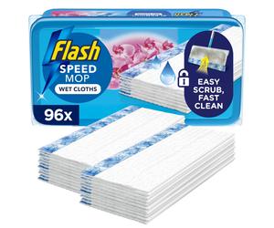 Flash Speedmop Wet Cloth Refills, Floor Cleaner, Wild Orchid, 96 Count (24 x 4)