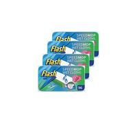Flash Speedmop Wet Cloth Refills - Floor Cleaner, Wild Orchid Scent, 96 Count (24 x 4); 2x Thicker & Wetter, Built-in Scrubby Strip