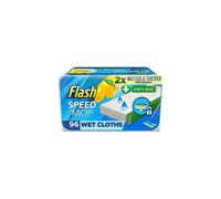 Flash Speedmop Wet Cloth Refills, Mop Refill Pads, Anti Bac Floor Cleaner, Lemon, 24 Count (Pack of 4) , Total: 96 Wipes
