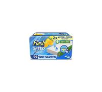 Flash Speedmop Wet Cloth Refills, Mop Refill Pads, Anti Bac Floor Cleaner, Lemon, 96 Wipes (24 x 4)
