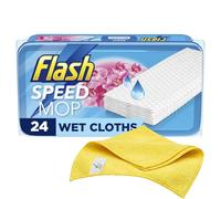 Flash Speedmop Wet Mop Floor Cleaner Refill Wipes, 24, Orchid Scent