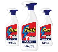 Flash Spray BLEACH 800ml (Pack Of 3) - Multi Purpose Bleach Cleaner - Removes Tough Stains & Disinfects - Ideal For Kitchens, Bathrooms & Hard Surfaces