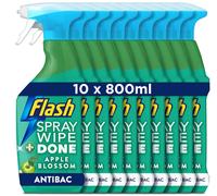 Flash Spray Wipe Done Apple Blossom Anti Bacterial 800ml (10x800ml)