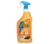 Flash Spray, Wipe, Done Bright Mandarin Kitchen Multi-Surface Cleaning Spray, 800Ml