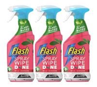 Flash Spray-Wipe-Done Kitchen Cleaner Spray (800 ml x 3) Surface Cleaner & Grease Remover -Wild Berries - Savers Pack
