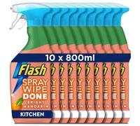 Flash Spray Wipe Done Kitchen Cleaning Sprays Bright Mandarin 8 Litres 800